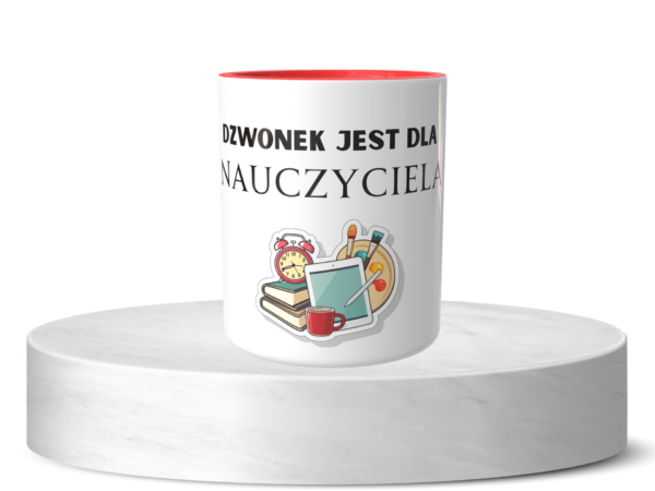 Śmieszny Kubek Niesklasyfikowane - Dzwonek jest dla nauczyciela 2